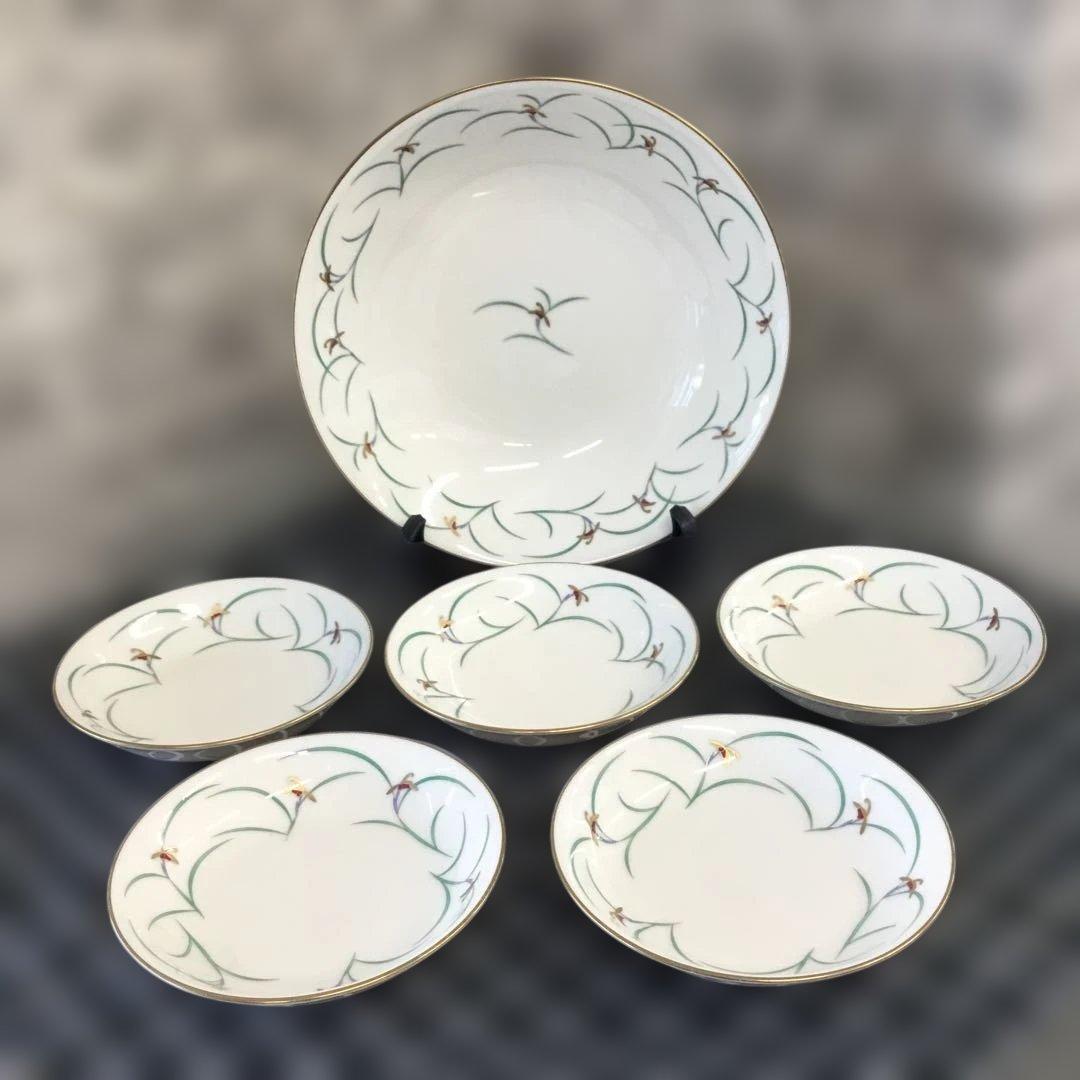 香蘭社　リンドフィールド　金彩　花模様 食器セット 6点　コウランシャ