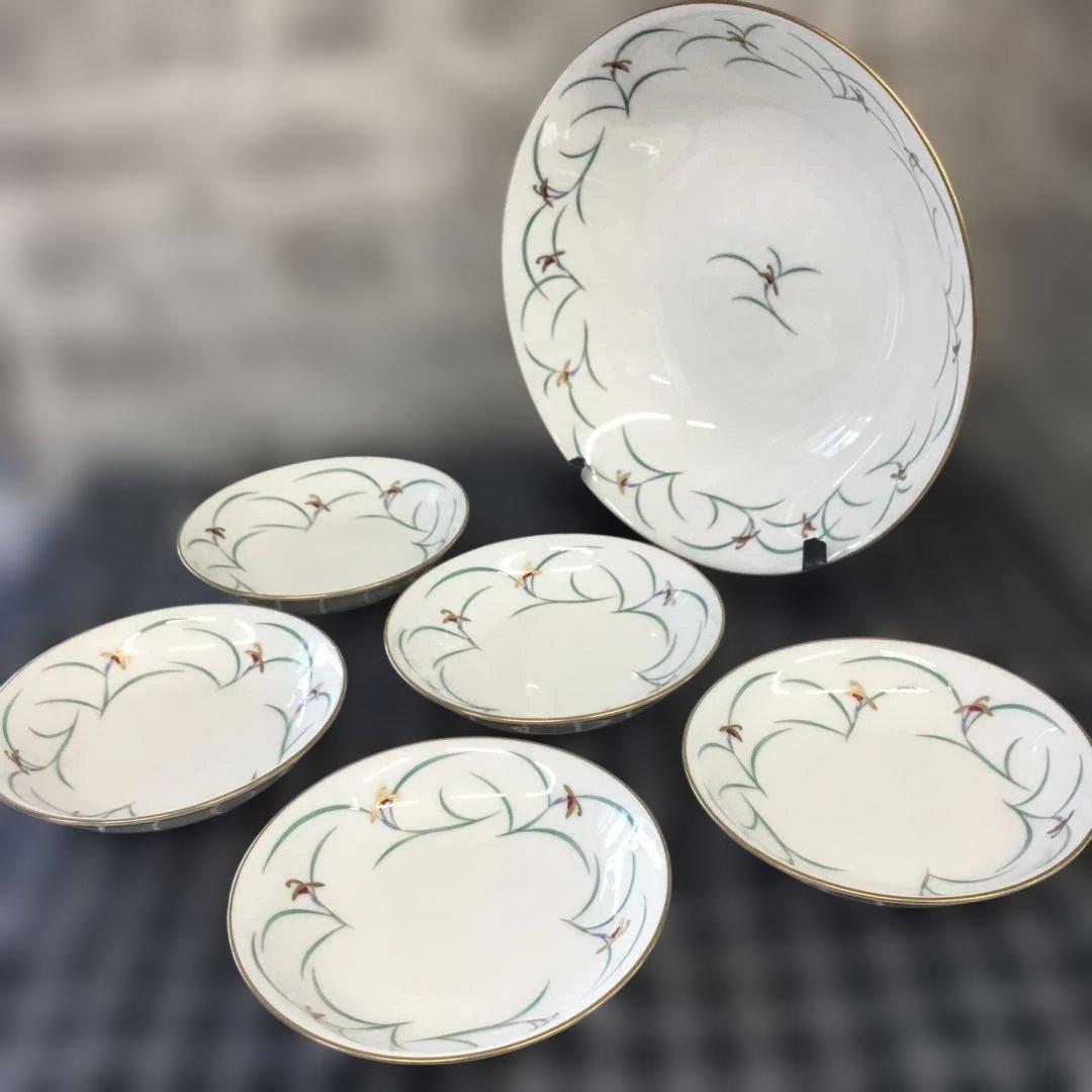 香蘭社　リンドフィールド　金彩　花模様 食器セット 6点　コウランシャ