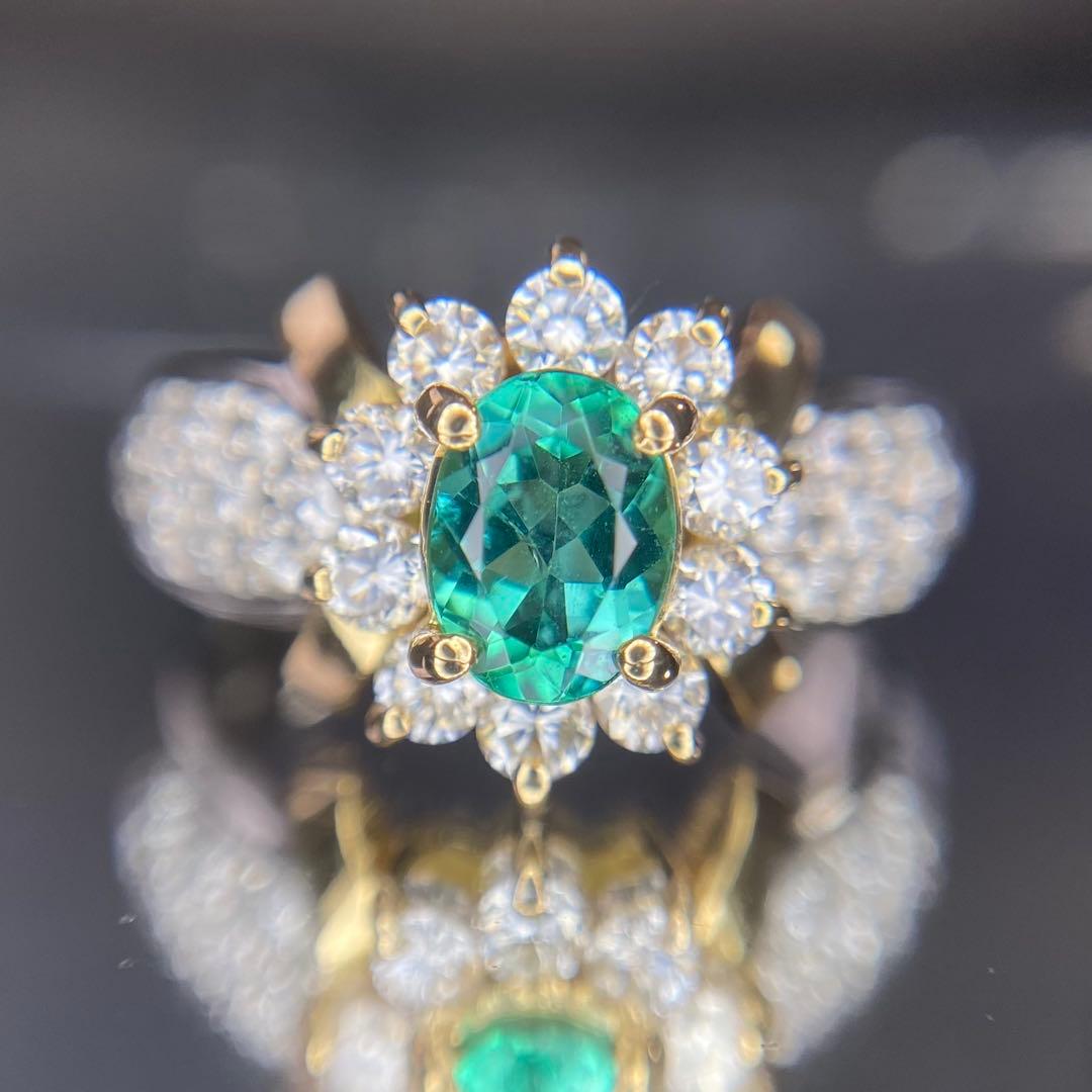 天然 パライバトルマリン 0.64ct×0.72ct P/K 中宝研ブラジル ￼