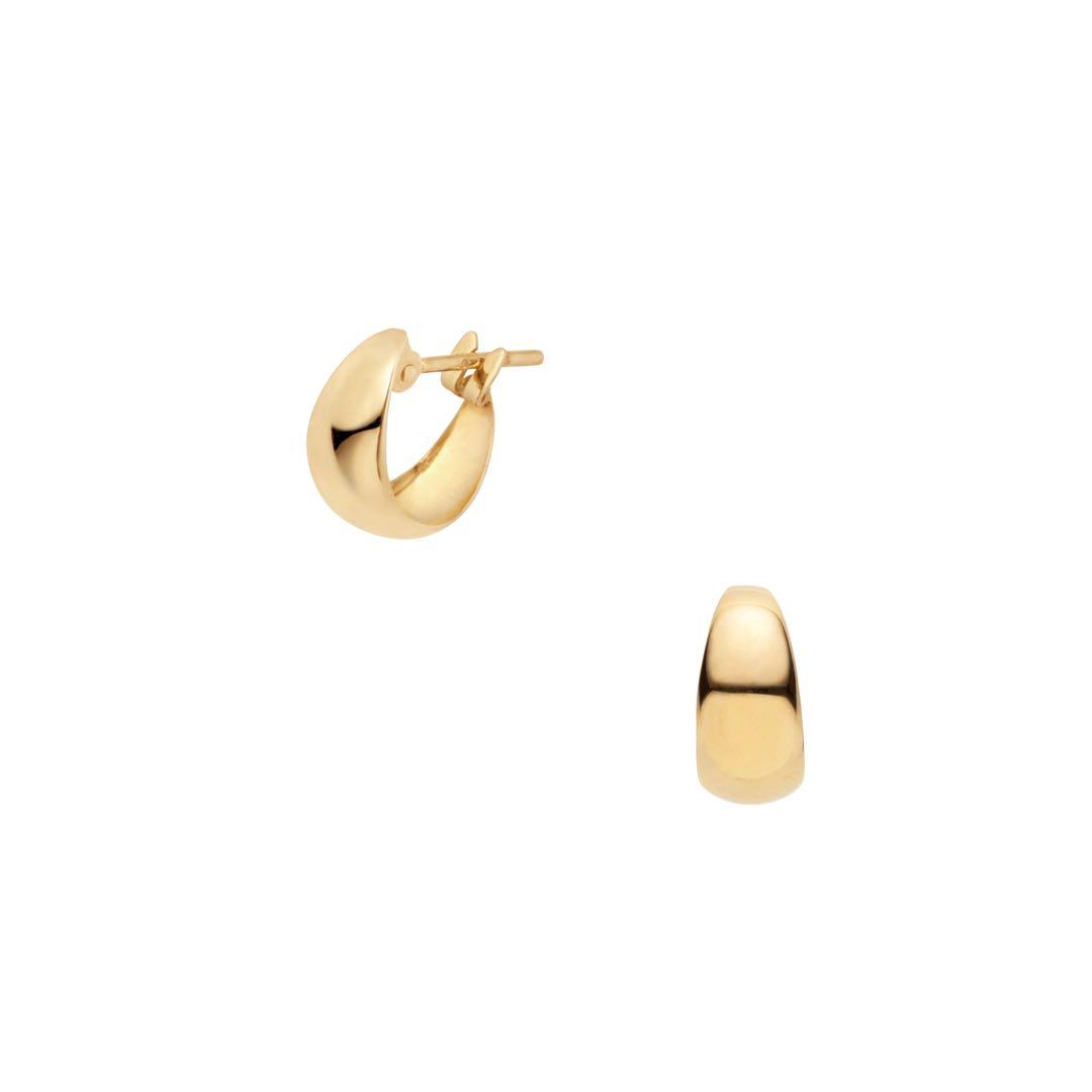 美品 VENDOME AOYAMA 18kゴールド フープ ピアス 保証書あり