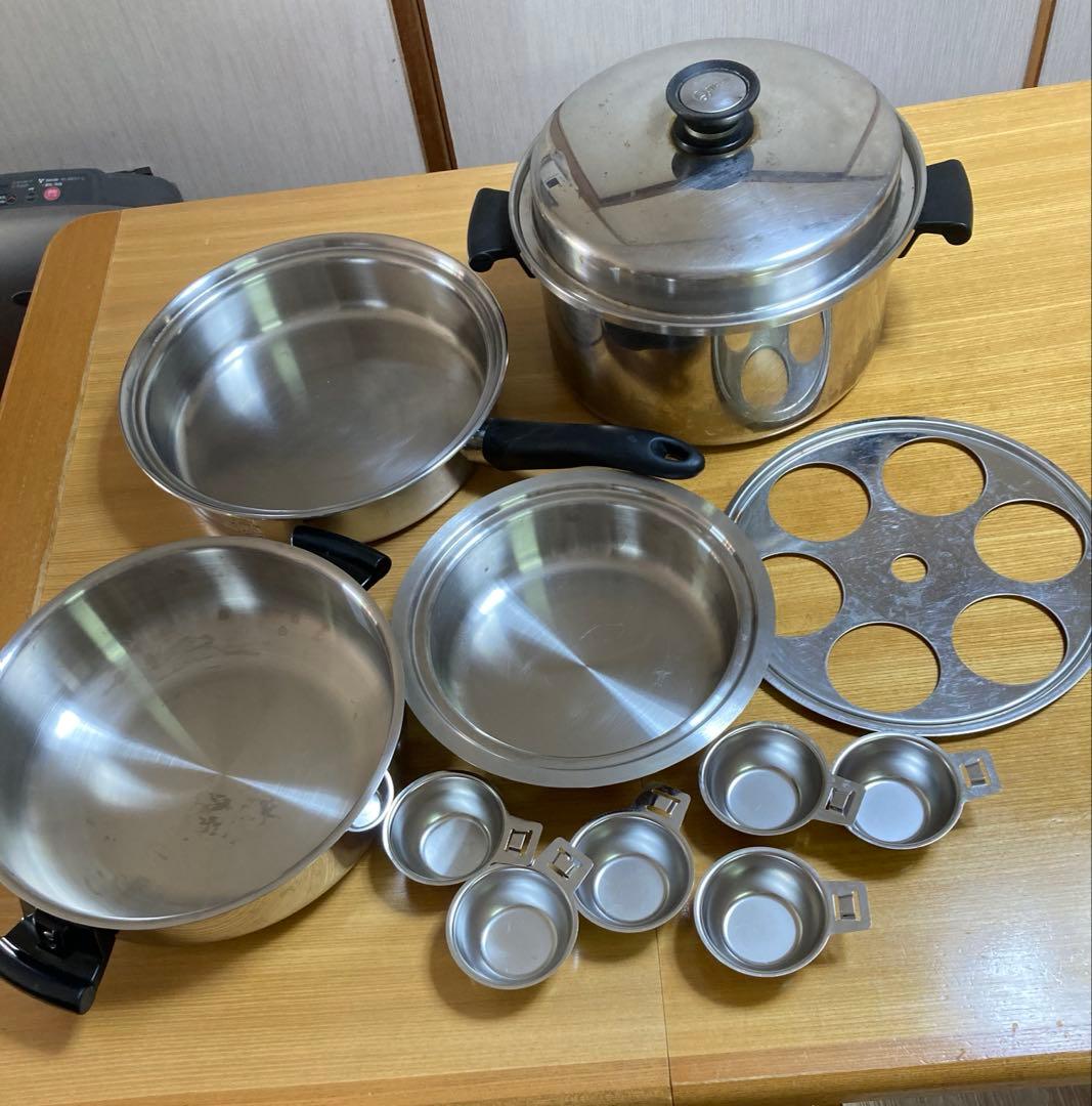 アムウェイ　鍋・大フライパンセット　クッキングノート付き