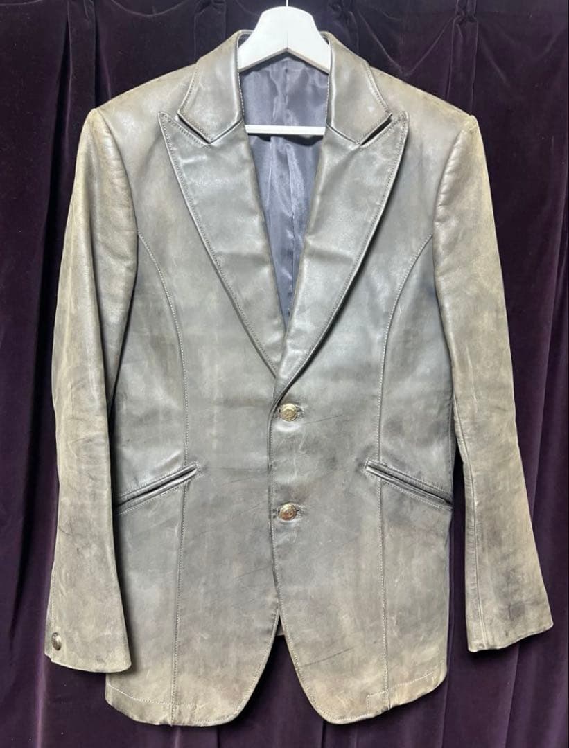 obelisk オベリスク　レザージャケット　ホースレザー　カーキ　アーカイブ