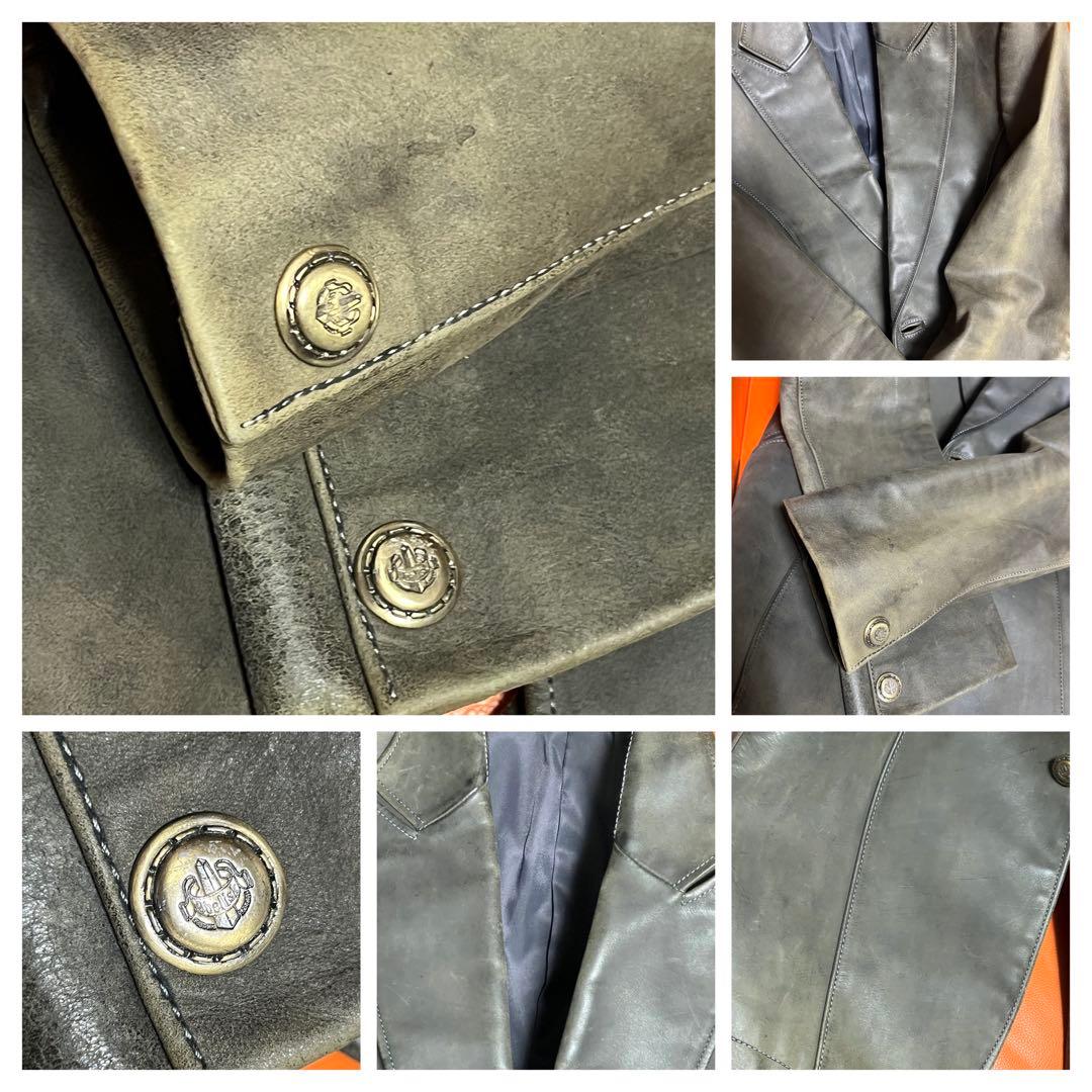 obelisk オベリスク　レザージャケット　ホースレザー　カーキ　アーカイブ