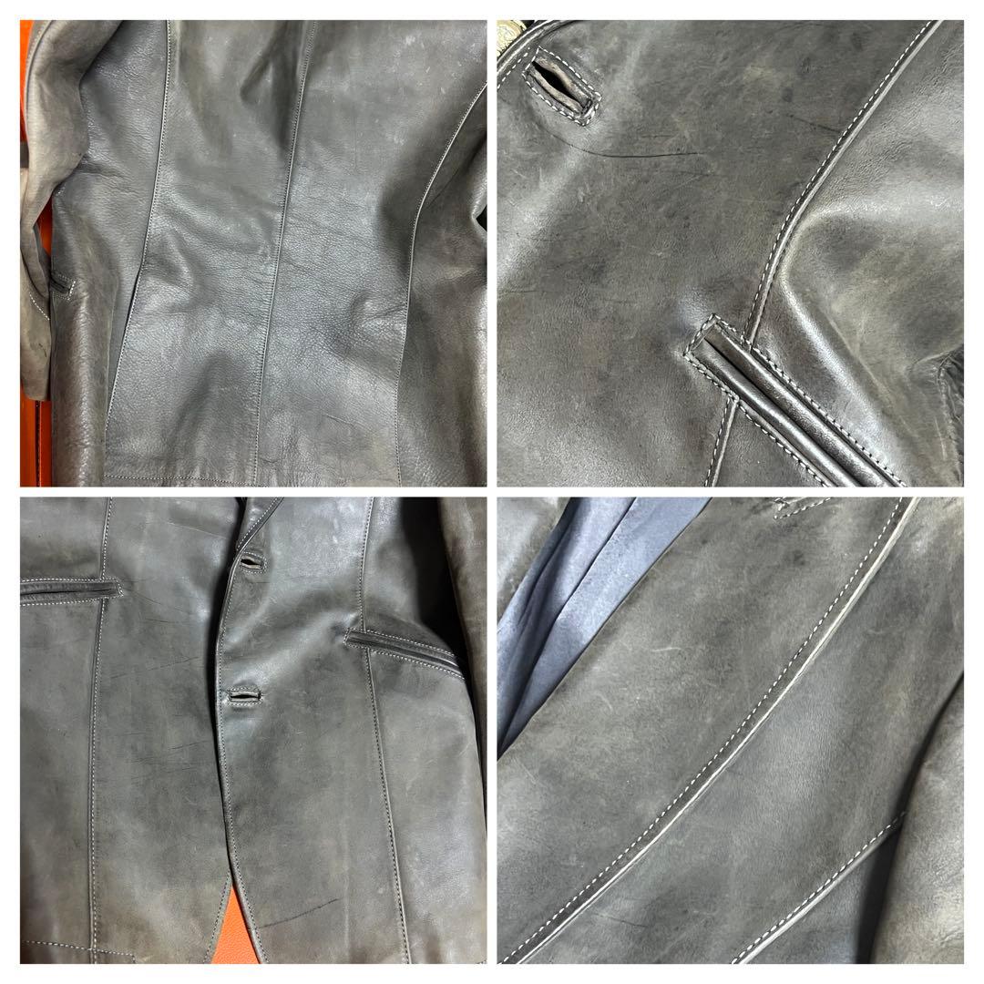 obelisk オベリスク　レザージャケット　ホースレザー　カーキ　アーカイブ