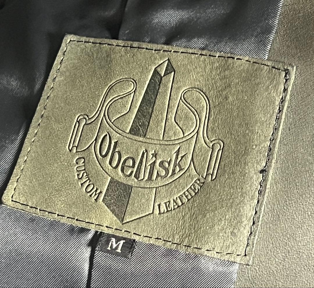 obelisk オベリスク　レザージャケット　ホースレザー　カーキ　アーカイブ