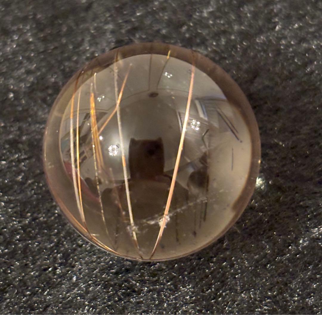 【金運・恋愛・商売繁盛】 希少！ピンク・赤ルチルスフィア⭐️台座付き ⭐️R56