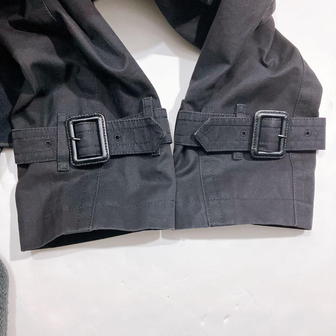 【逸品】バーバリーブラックレーベル　ロングトレンチコート　ライナー付　 Lサイズ