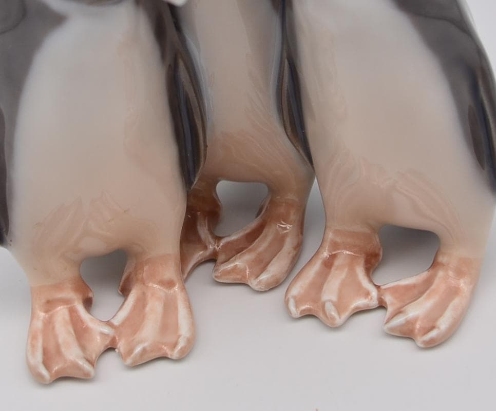 ３匹のペンギン　＃1284　★ロイヤルコペンハーゲン　デンマーク　ご成約済み