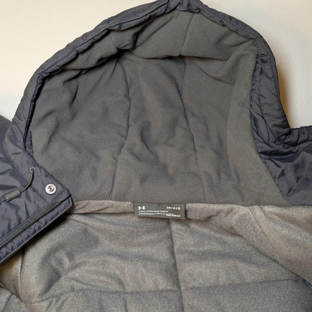 【美品】アンダーアーマー ベンチコート UA Long Coat 　L
