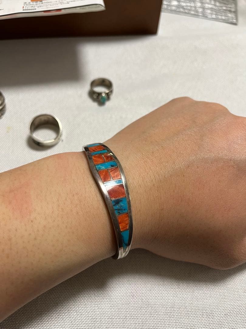 ズニ族 starling刻印 インディアンジュエリー ターコイズ