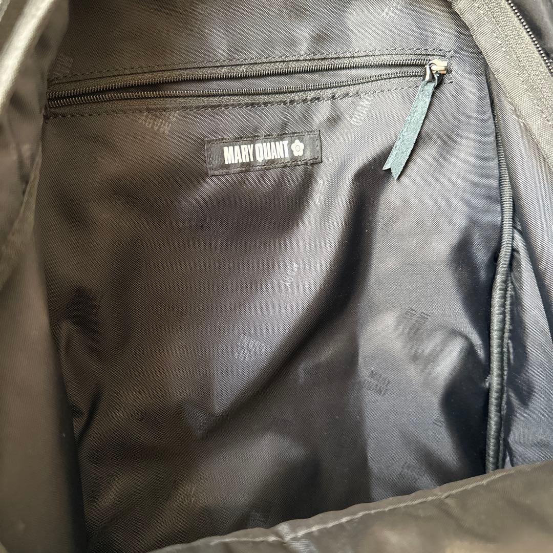 【極美品】MARY QUANT ジオメトリックキルトデイジーリュック