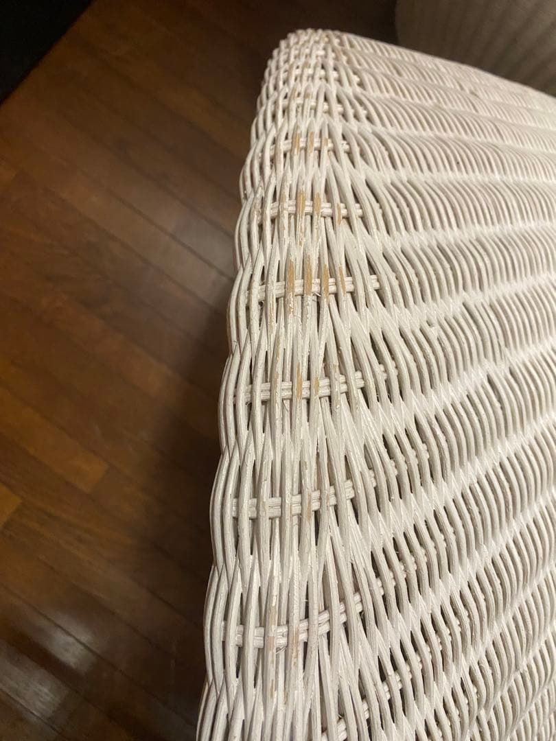 希少♦️ホワイト ラタン♦️高級 エッグチェア♦️リゾート ガーデンチェア♦️送料込