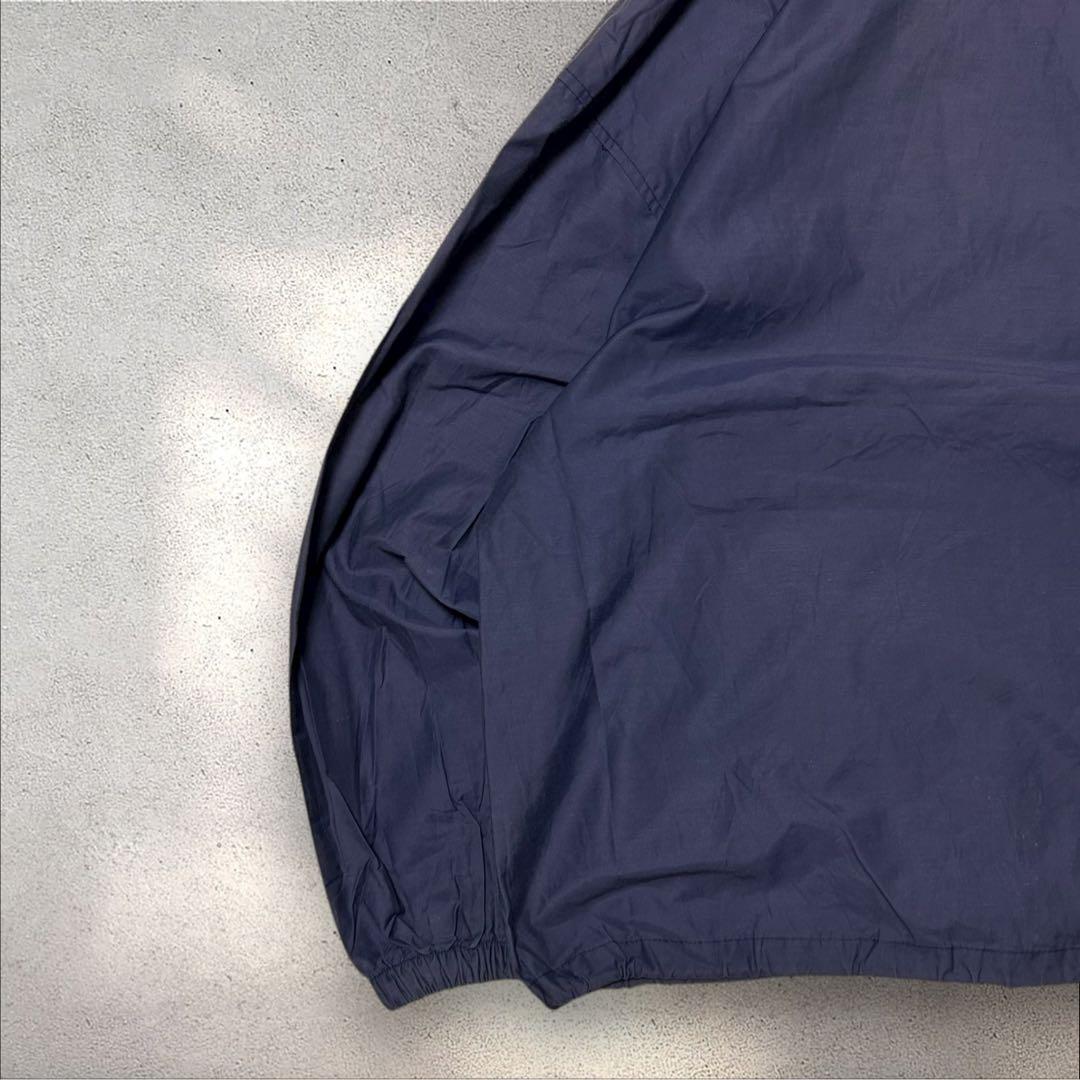 Euro vintage 90sフランス製アノラックパーカードローコード有茄子紺
