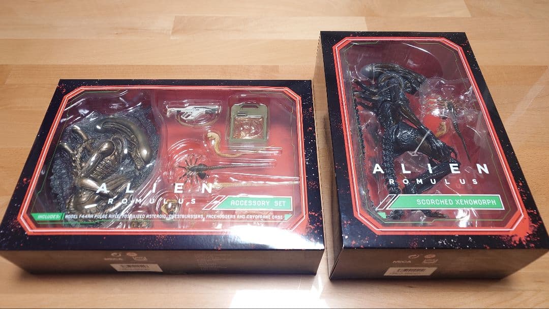 NECA ネカ スコーチドゼノモーフ エイリアン ロムルス フィギュア　セット