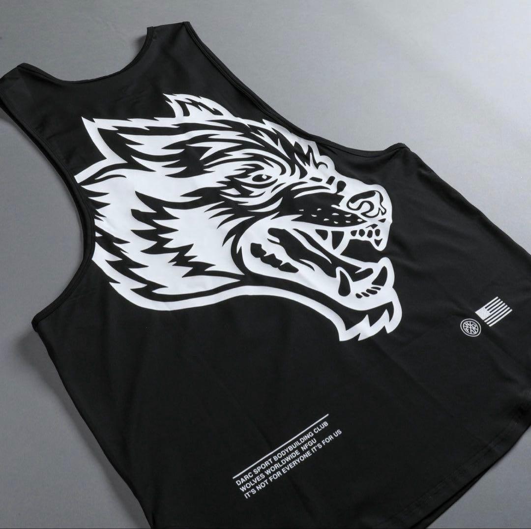 424レア　ダルクスポーツdarc sport タンクトップ　M　ドライ　黒