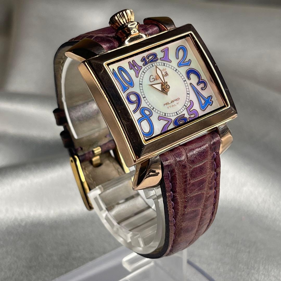 GAGA MILANO NAPOLEONE クォーツ シェル 2針
