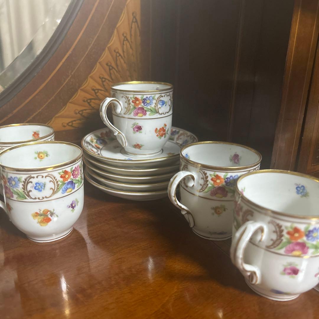 ドレスデン　☆デミタスカップ&ソーサー✖️5