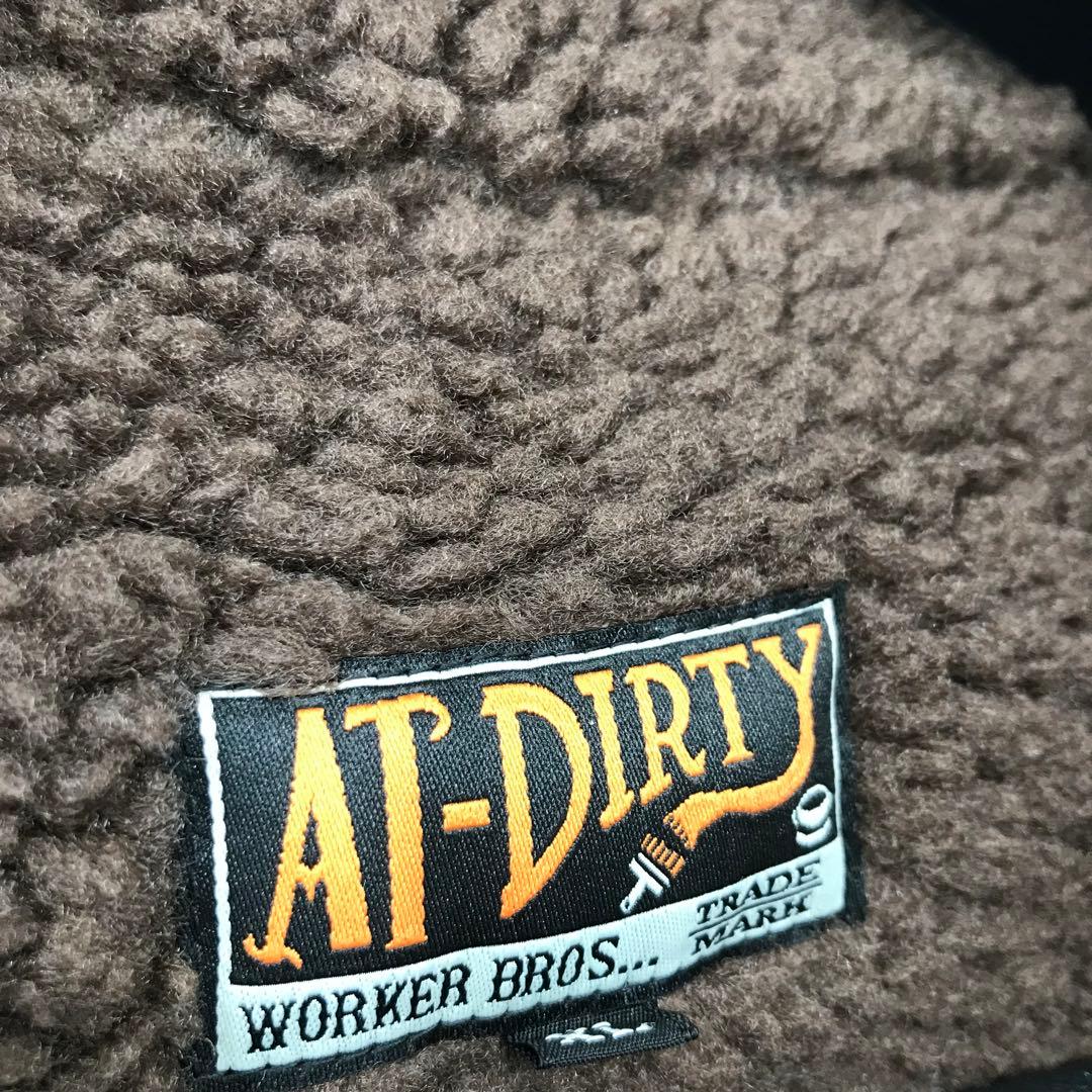 アットダーティー　コート　XL　ネイビー　ボア