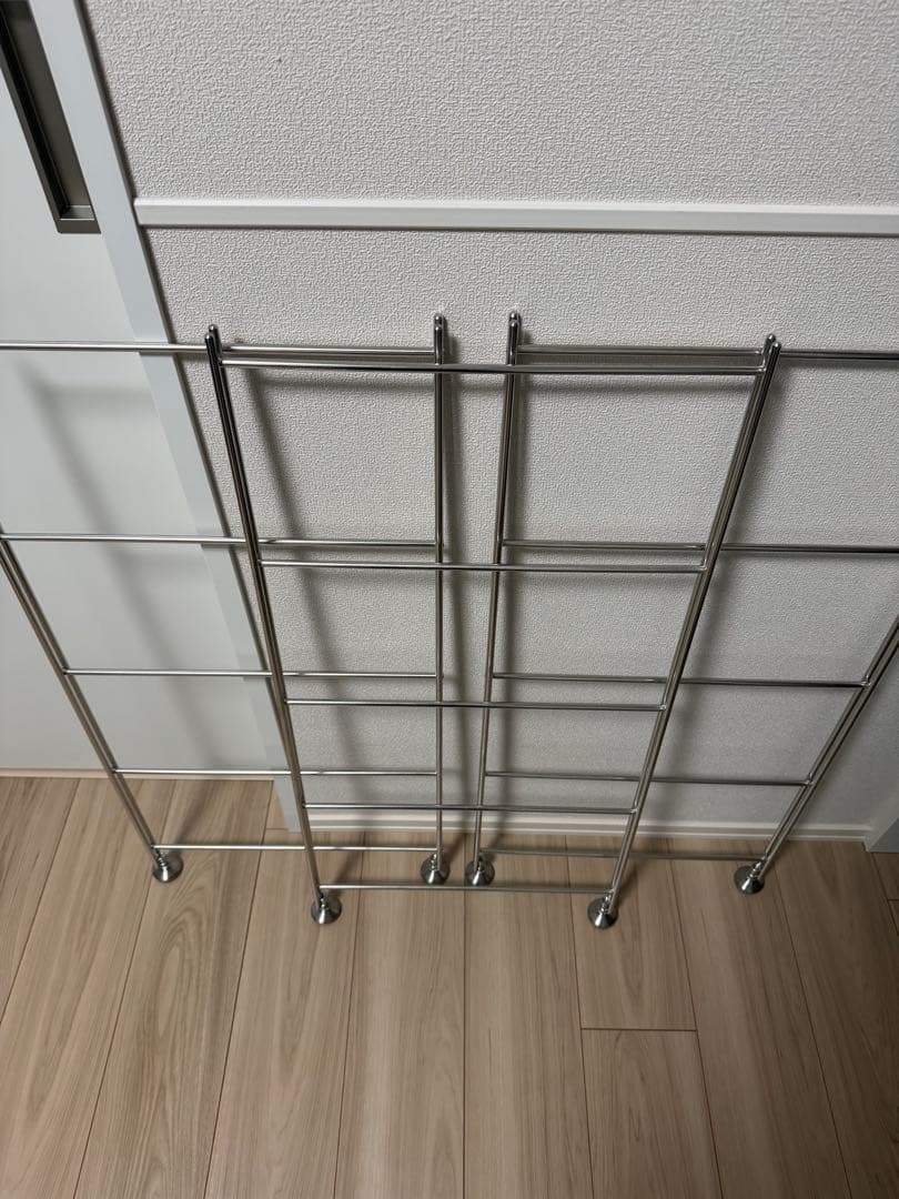 無印良品 ステンレスユニットシェルフ　オーク材棚セット　ワイド小