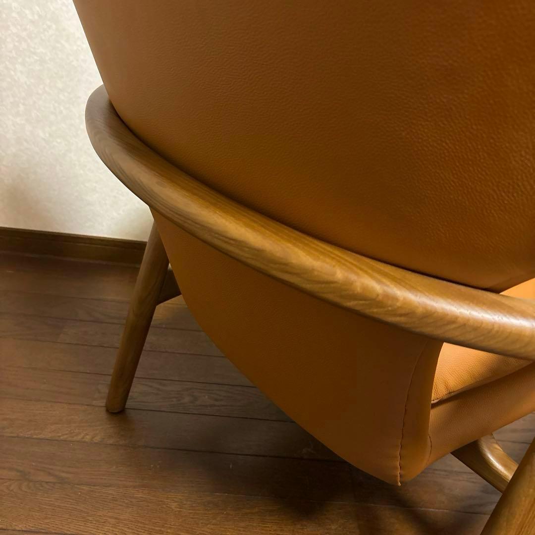 【極美品】フィンユール ラウンジチェア 総革 リプロダクト