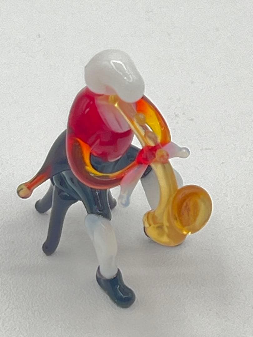 【オーケストラ　ディスプレイ　置物】ピアノコンチェルト　ガラス細工　台湾製　楽器