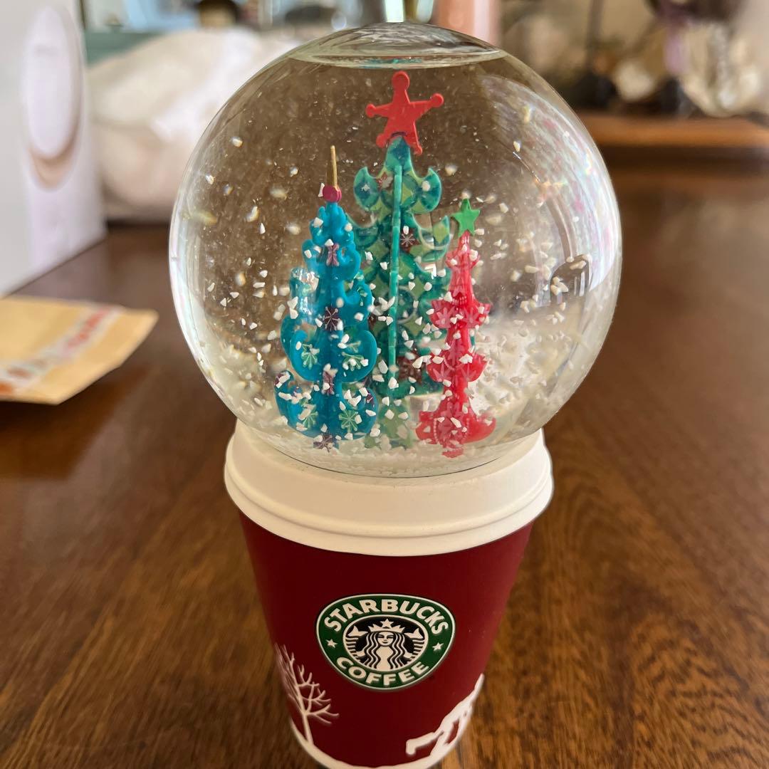 スタバ　スノードーム　旧ロゴ　レア