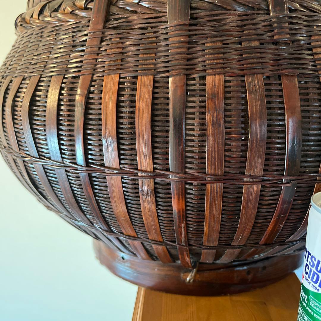 特大蓋付き 籠 かご 花入れ 花瓶 夏 インテリア 籠バック バスケット 夏