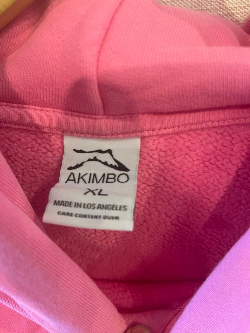 Akimbo club hoodie パーカー ピンク アキンボクラブ