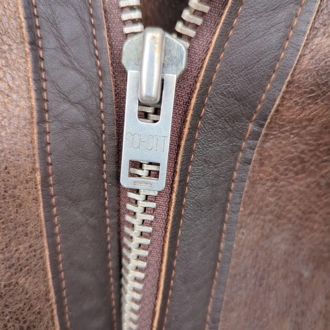 Schott　size38 　B-6 ビンテージ　ムートン