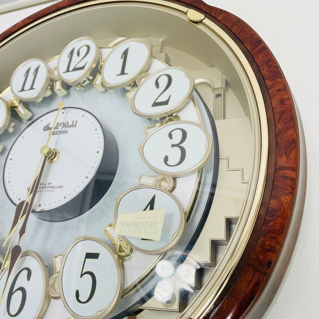 【新品未使用】リズム時計 スモールワールド 4MN480RH23 掛け時計