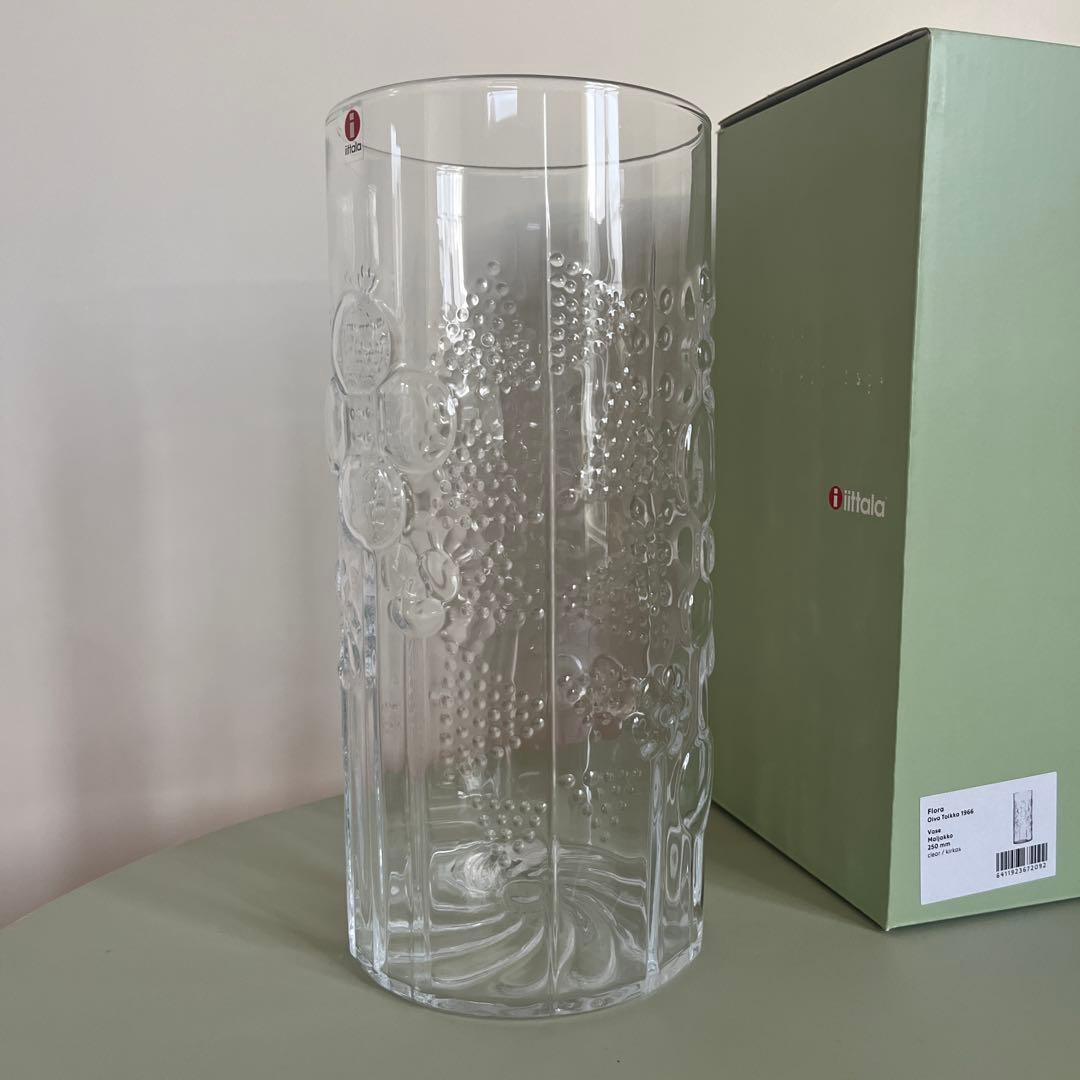 イッタラ　フローラ ベース 250mm クリア　新品未使用品