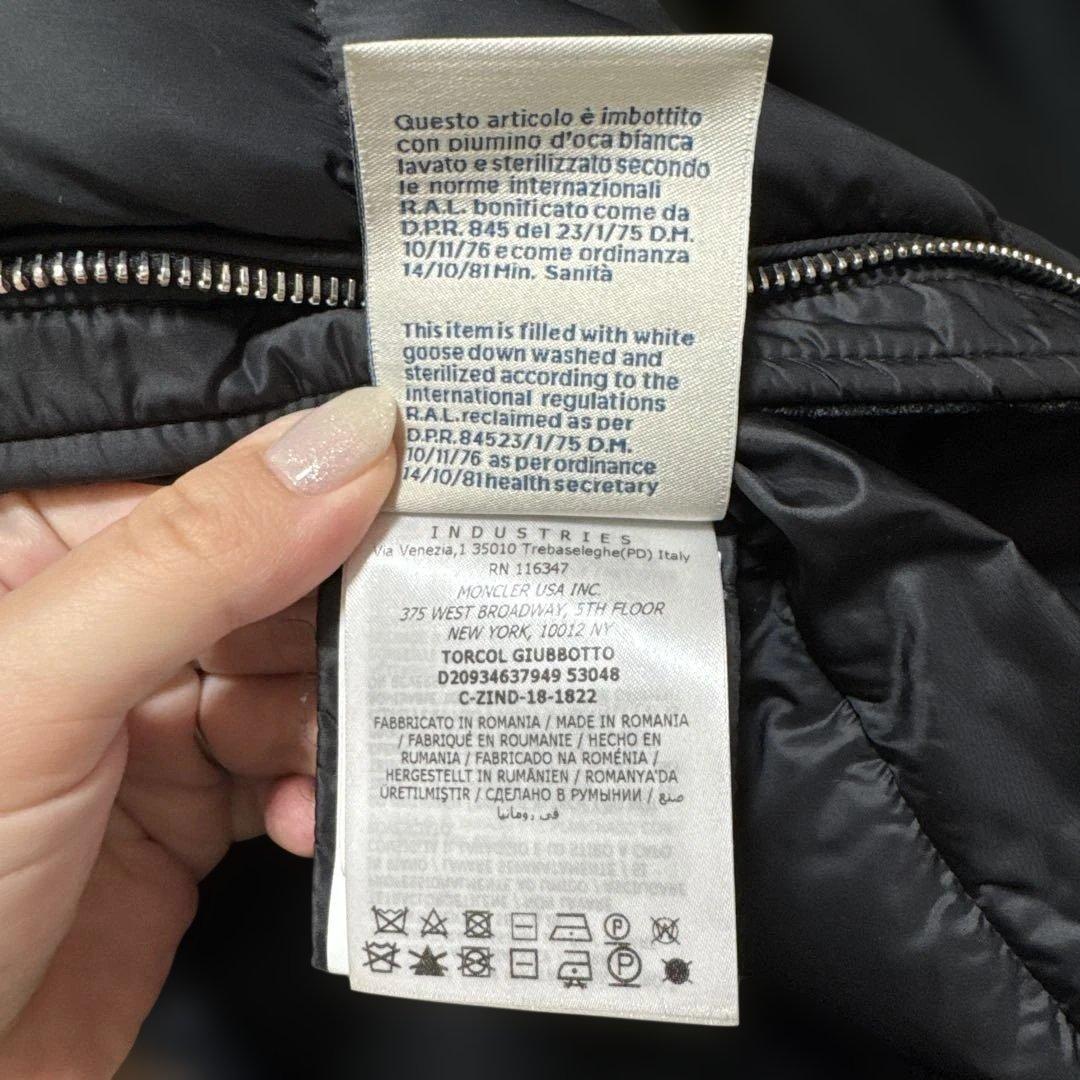 即日発送 MONCLER トルシン TORCYN ダウン 00 ブラック