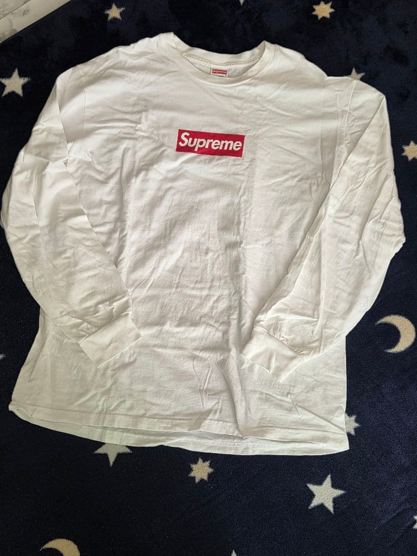 Supreme Box Logo L/S Tee White Tシャツ