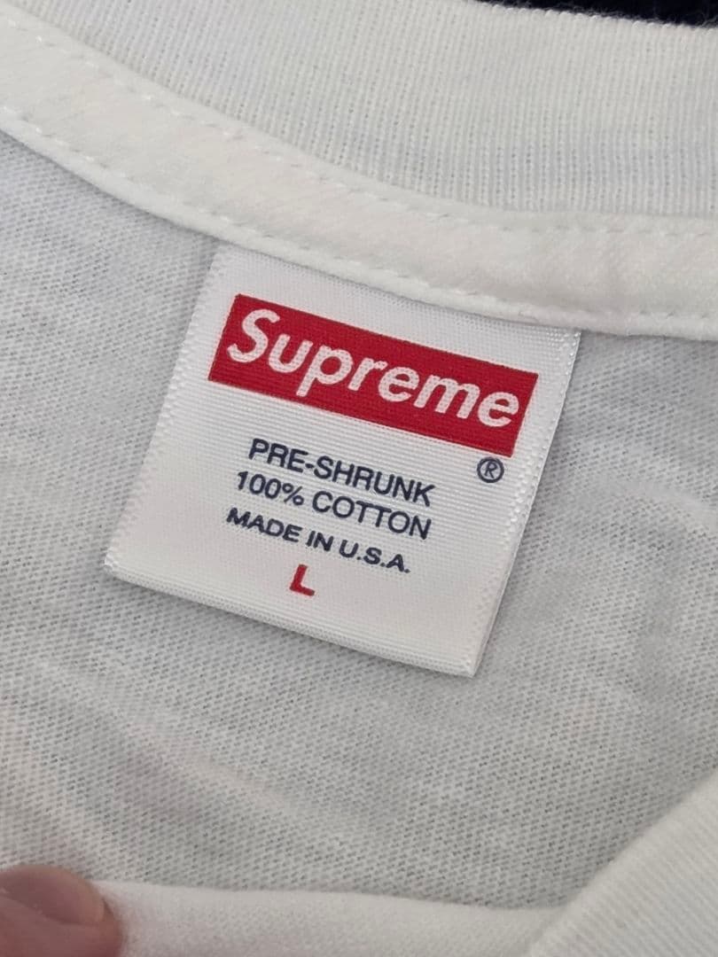 Supreme Box Logo L/S Tee White Tシャツ