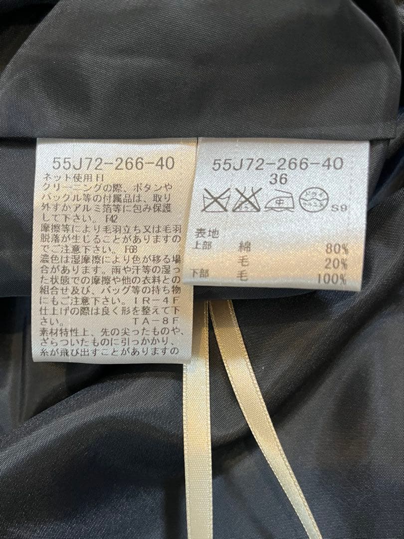 新品　タグ付き　ブルーレーベルクレストブリッジ　ニットワンピース　チェック　S