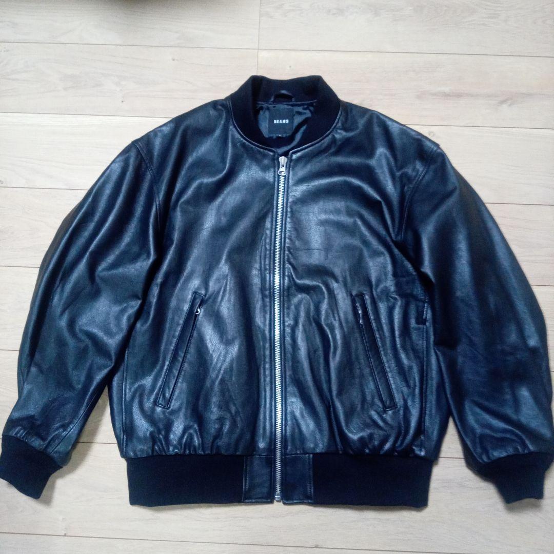 【未使用】 完売品 BEAMS 24SS レザーボマージャケット