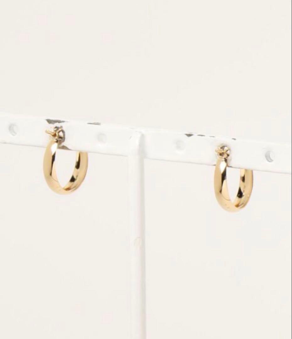 con affetto ピアス K18フープピアス レディース