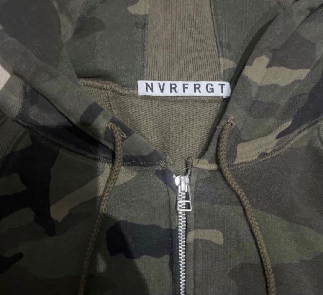 早い者勝ち！NVRFRGT 迷彩柄フルジップパーカー