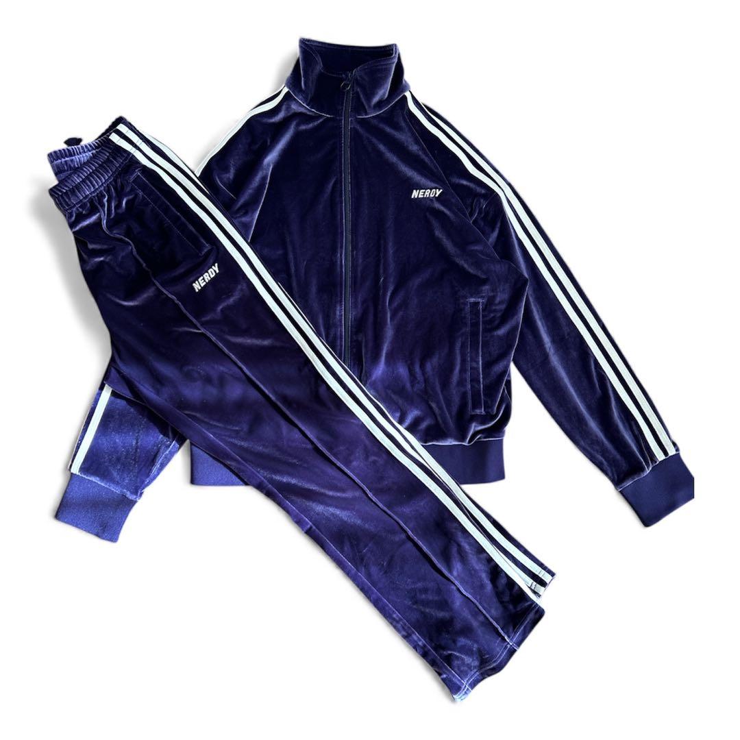 【極美品】NERDY ノルディ ベロア セットアップ パープル M Y2K