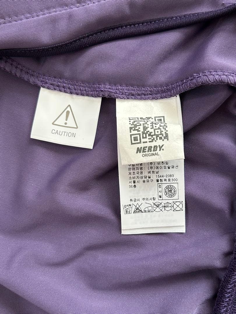 【極美品】NERDY ノルディ ベロア セットアップ パープル M Y2K