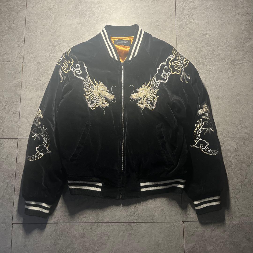 美品 hoshihime 別珍スカジャン 龍刺繍 送料無料