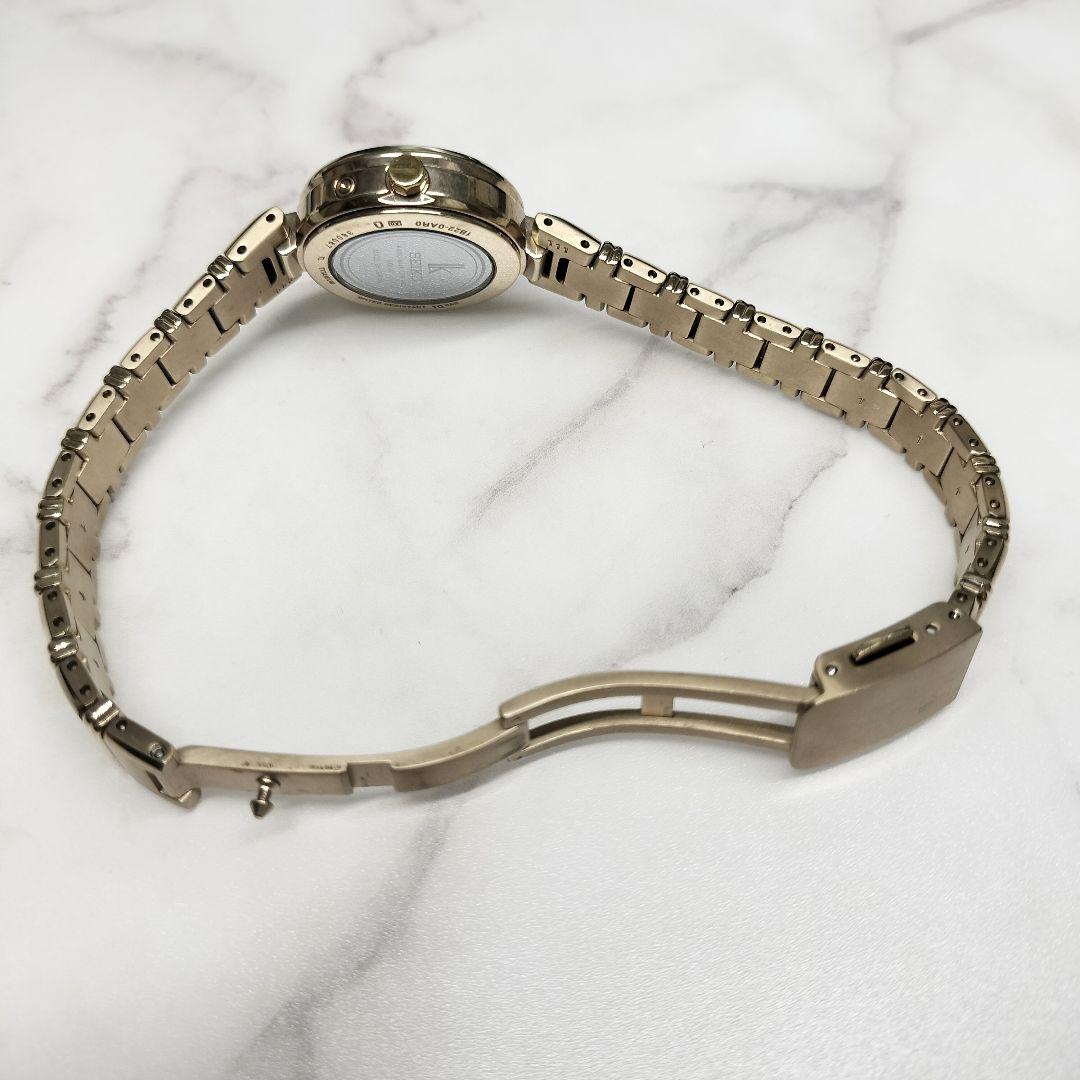 セイコー ルキア カリテ 電波ソーラー シェル文字盤 11Pダイヤ チタン