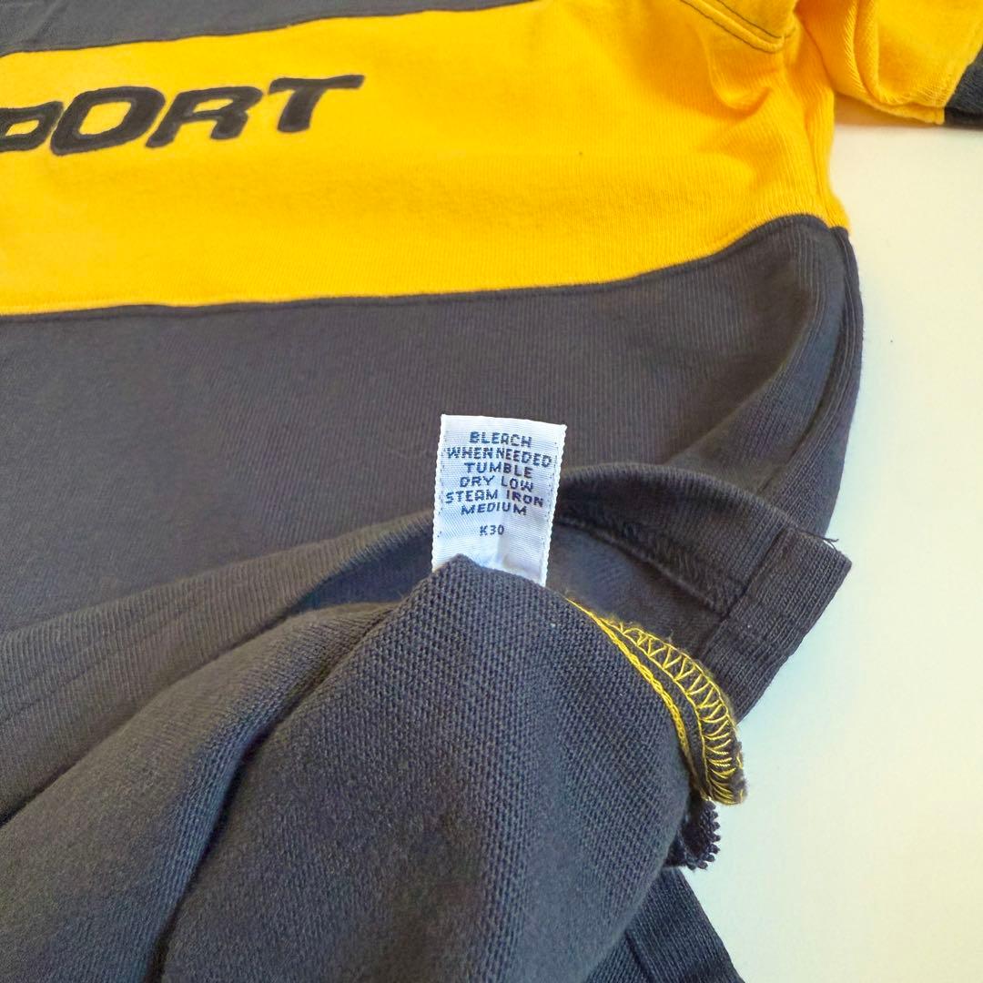 【POLO SPORT】1990s Big Size Rugger Shirt