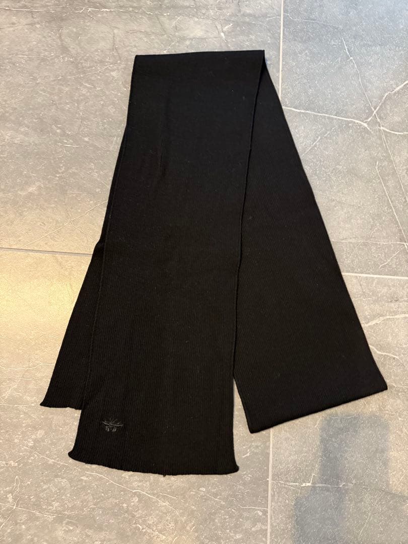 Dior ウールマフラー 黒