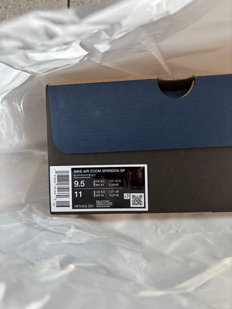 靴 Fragment x Nike Air Zoom Spiridon black