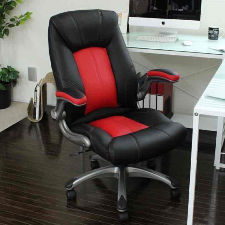 動く肘掛 パソコンチェア オフィスチェア