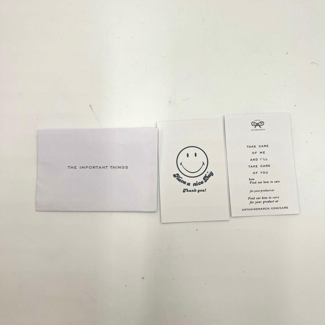 【未使用級】アニヤハインドマーチ プラスチックバッグ 再生繊維 牛革 ブラック