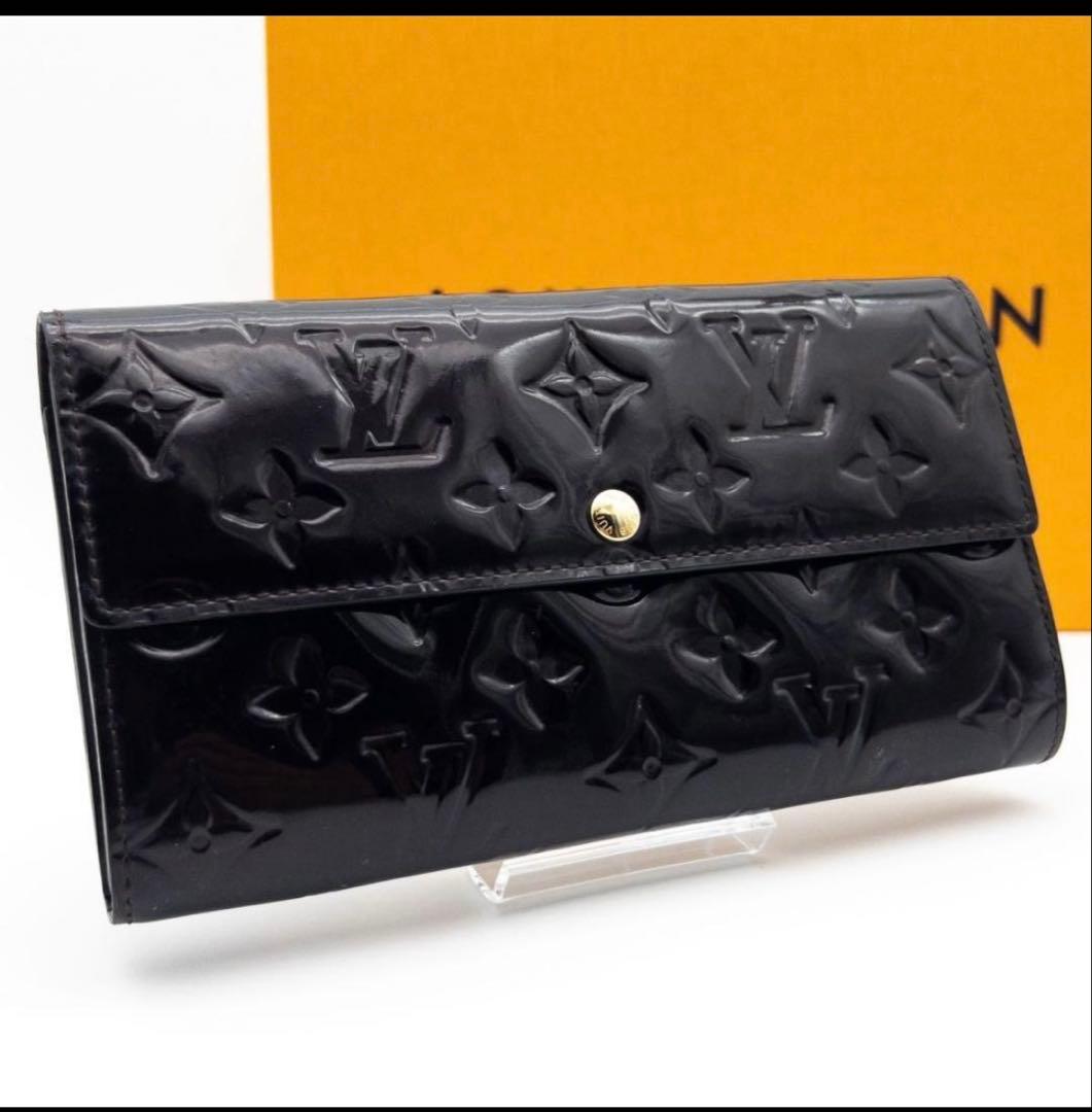 ルイヴィトン ポルトフォイユサラ ヴェルニ 長財布 10カード