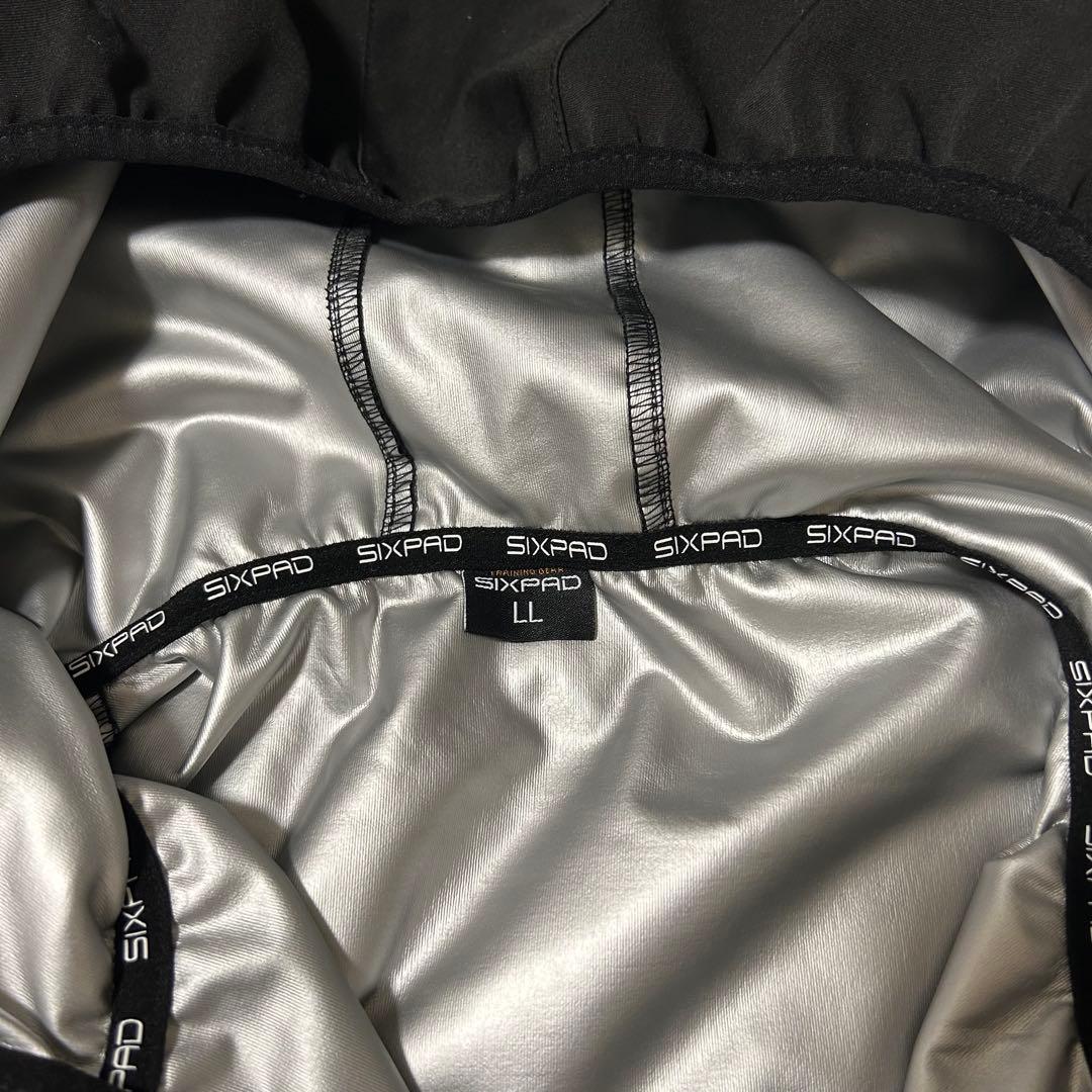 【美品】男女兼用 SIXPAD フード付セットアップ サウナスーツ 上下LL