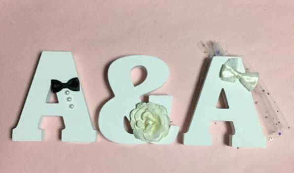 aya様確認用♡ウエディングバージョン・イニシャルオブジェ